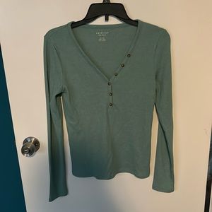American Eagle Henley Tee